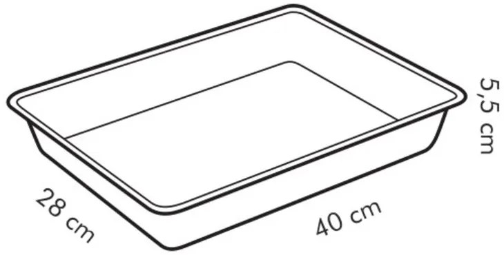 Tescoma DELÍCIA głęboka blacha do pieczenia 40x28 cm