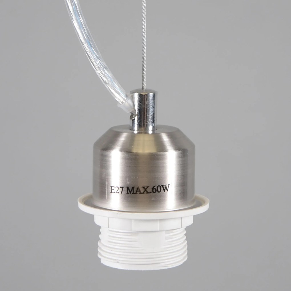 Nowoczesna lampa wisząca stal klosz ciemnoszary 45cm - Cappo 1