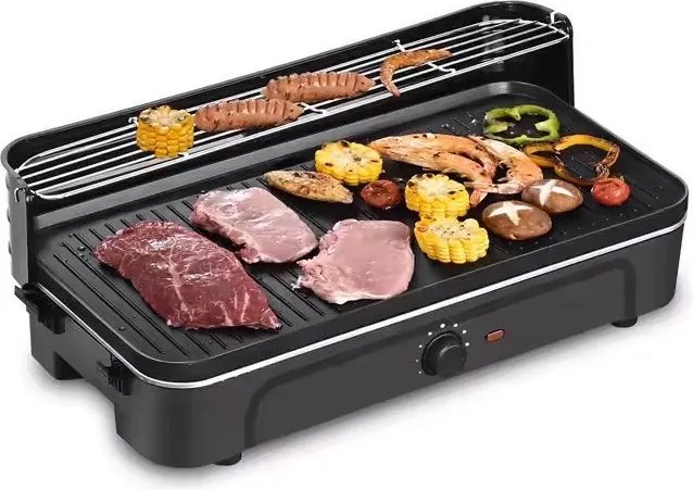 Grill elektryczny 3w1 - grill stojący, stołowy i płyta grillowa BQ231-SWGF