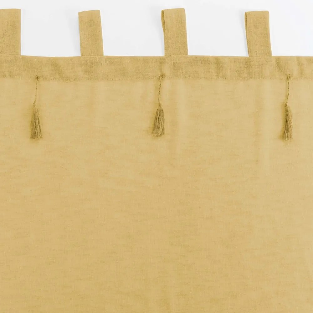 Żółta firanka 140x240 cm Dalila – douceur d'intérieur