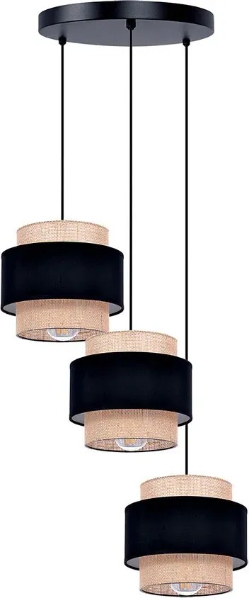 Potrójna lampa wisząca boho nad stół - A526 T7-A83