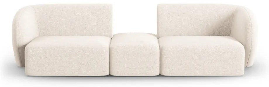 Beżowa sofa z tkaniny szenilowej 246 cm Paolo – Milo Casa