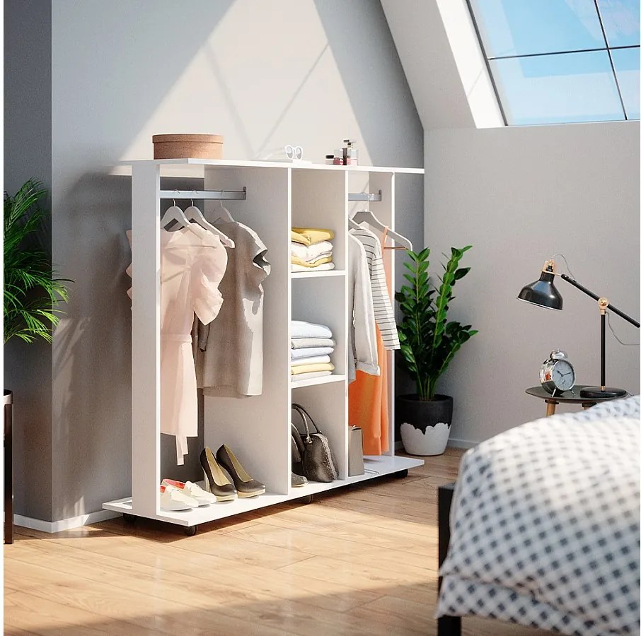 Szafa biały 130x40x120 robbie