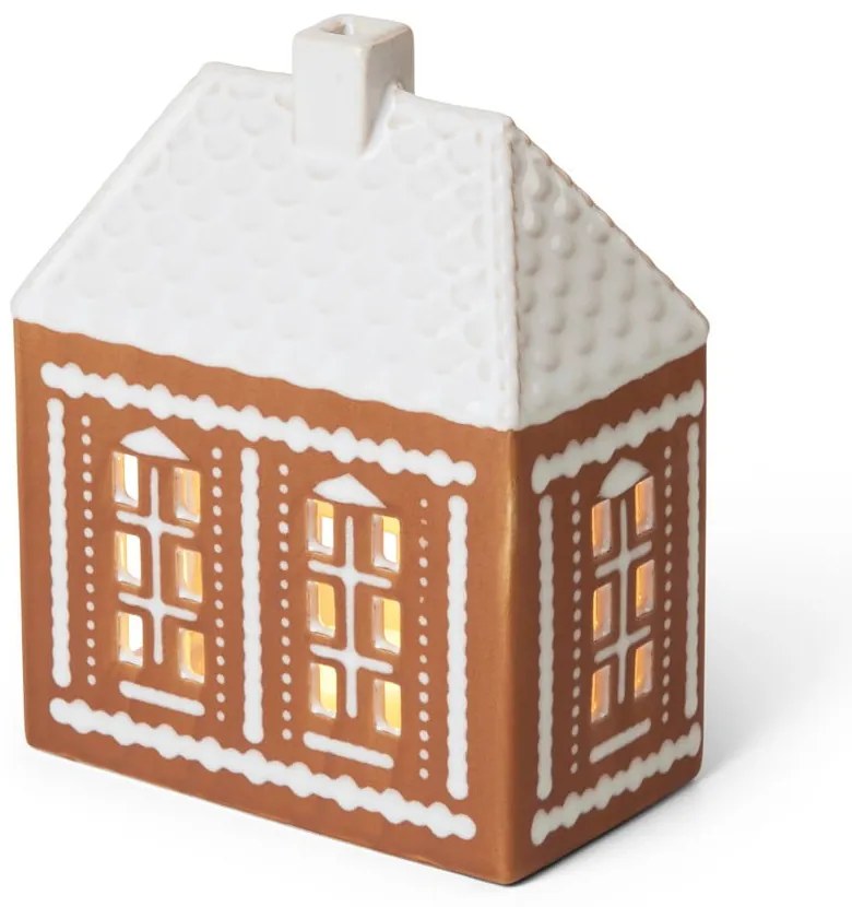 Kamionkowy świecznik na świeczkę typu tealight Gingerbread Lighthouse – Kähler Design