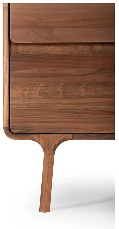 Brązowa komoda z litego drewna orzechowego 90x90x45 cm Fawn – Gazzda
