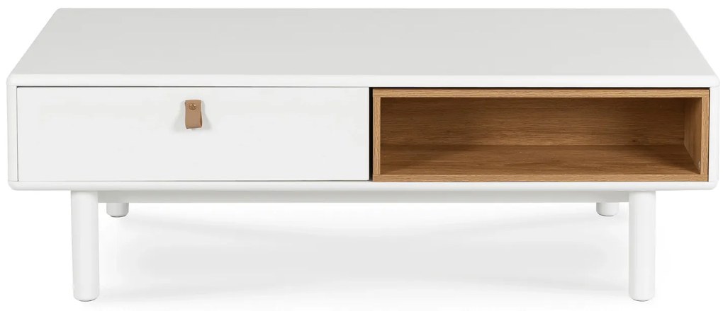 Ława do Salonu ARES 120 cm Biała Skandynawska