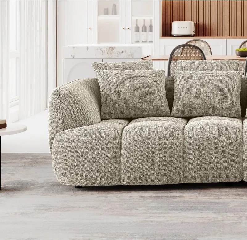 SOFA Kanapa BESSO wolnostojąca w tkaninie ARTICO 04