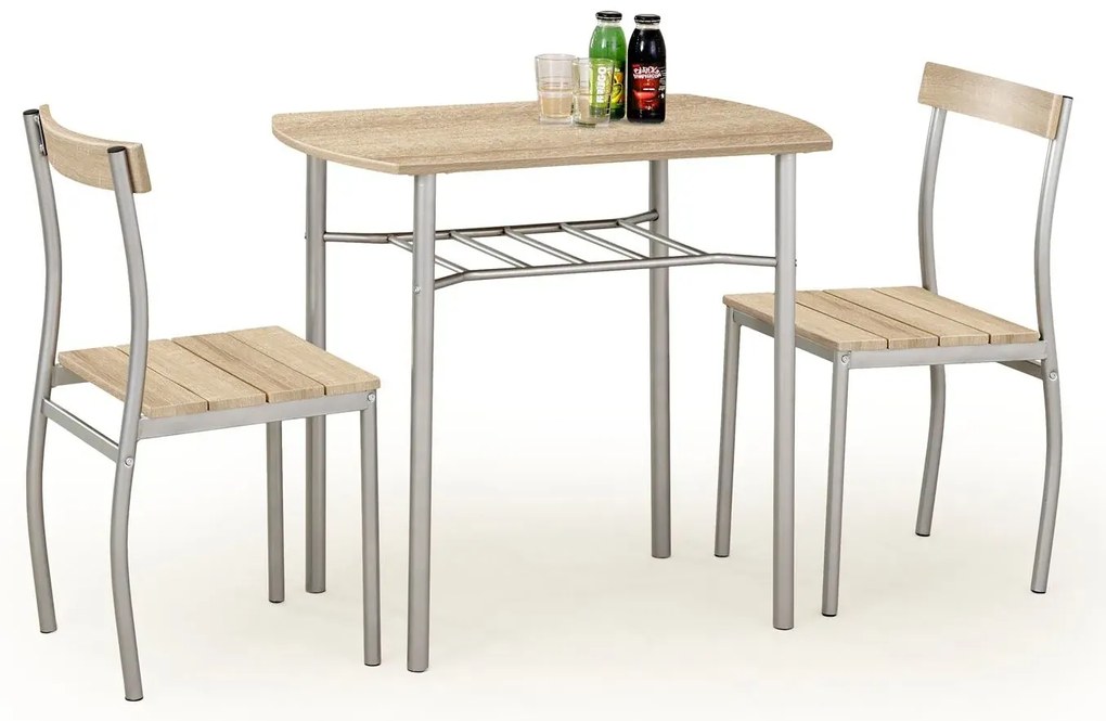 Stół Z Krzesłami Dąb Sonoma B2-F93