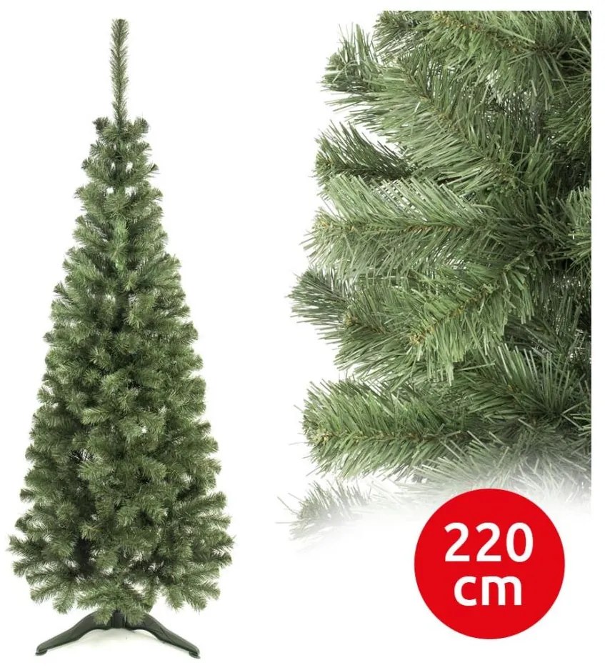 Choinka bożonarodzeniowa SLIM 220 cm jodła