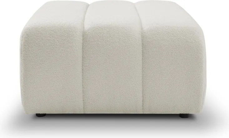 Pufa BALOO w kolorze białym w tkaninie LAMBI 09