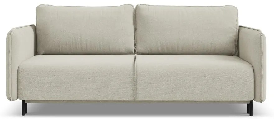 Beżowa rozkładana/ze schowkiem sofa 226 cm Luana – Makamii