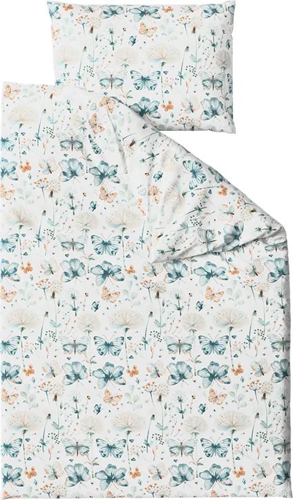 PrzytulneMieszkanie.pl PrzytulneMieszkanie.pl Pościel krepowa do łóżeczka Renforcé ELIVINE biała Rozmiar pościeli: 45 x 65 cm | 90 x 140 cm