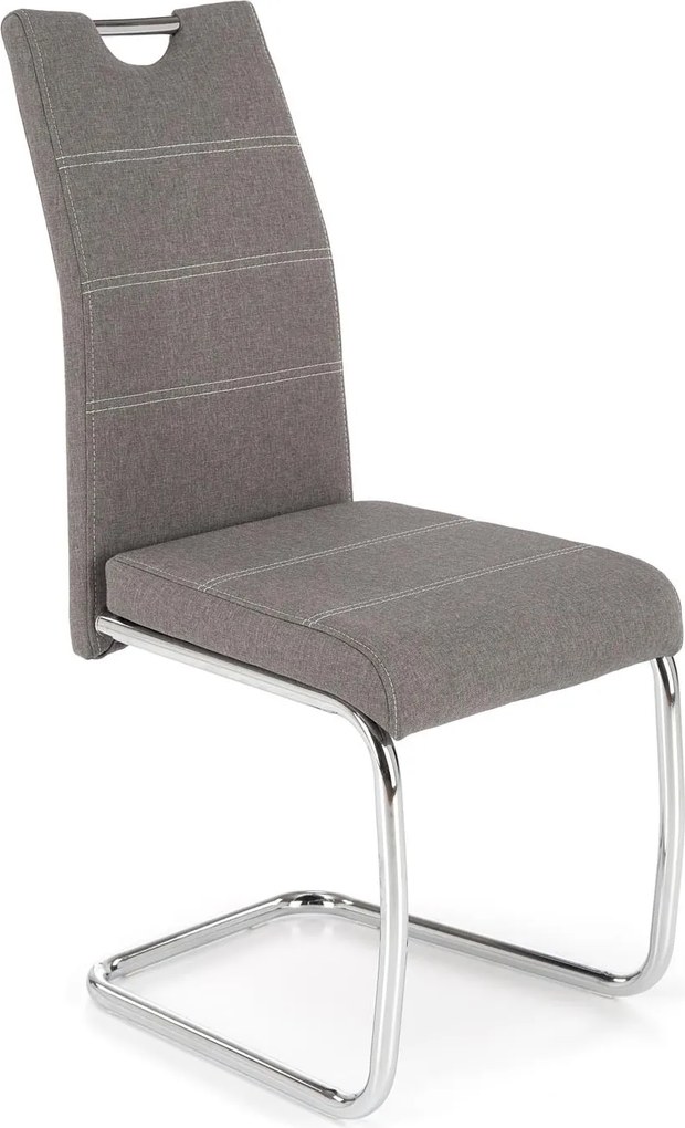 Tapicerowane krzesło do jadalni na płozach K349