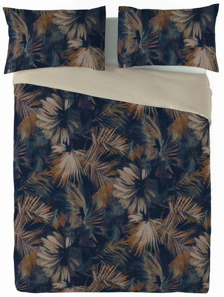 Pościel z mieszanki bawełny i lnu Wodne liście, 160 x 200 cm, 2 szt. 70 x 80 cm