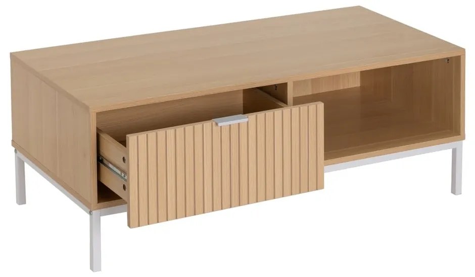 Stolik w dekorze dębu w naturalnym kolorze 50x110 cm Mid-Lines – Casa Selección