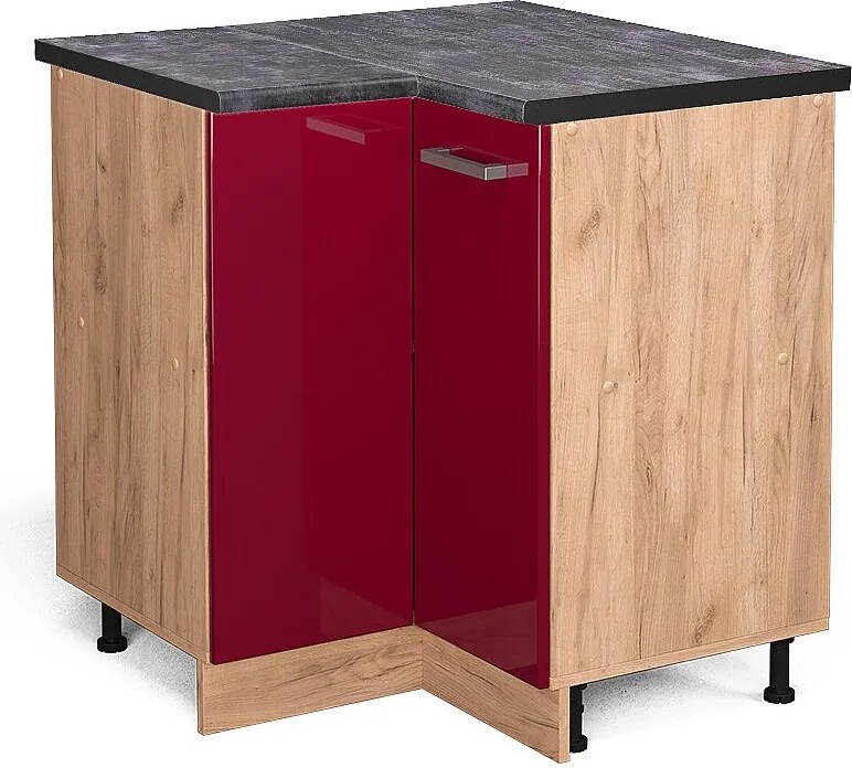Szafka narożna czerwony połysk 75.6x60x81.6 r-line