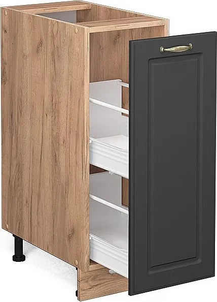 Szafka apteczna antracytowo-złoty 30x51.6x82 fame-line