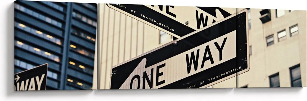 Obraz - New York ONE WAY (170x50 cm)