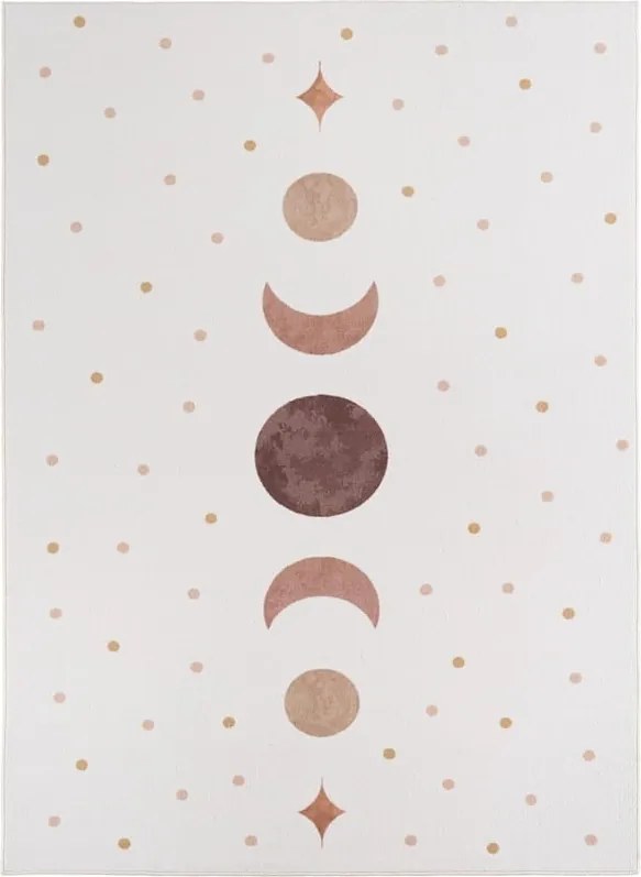 Dywan dziecięcy Coco Fazy Księżyca kremowy 120 cm x 170 cm