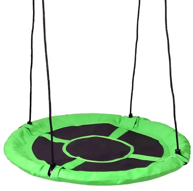 Zielona okrągła huśtawka bocianie gniazdo 100 cm H6-N86