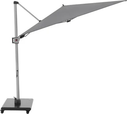 HYPERION 330 x 240 PRESTIGE - luksusowy huśtawkowy parasol ogrodowy z bocznym drążkiem : Kolor parasola - Jasnoszary