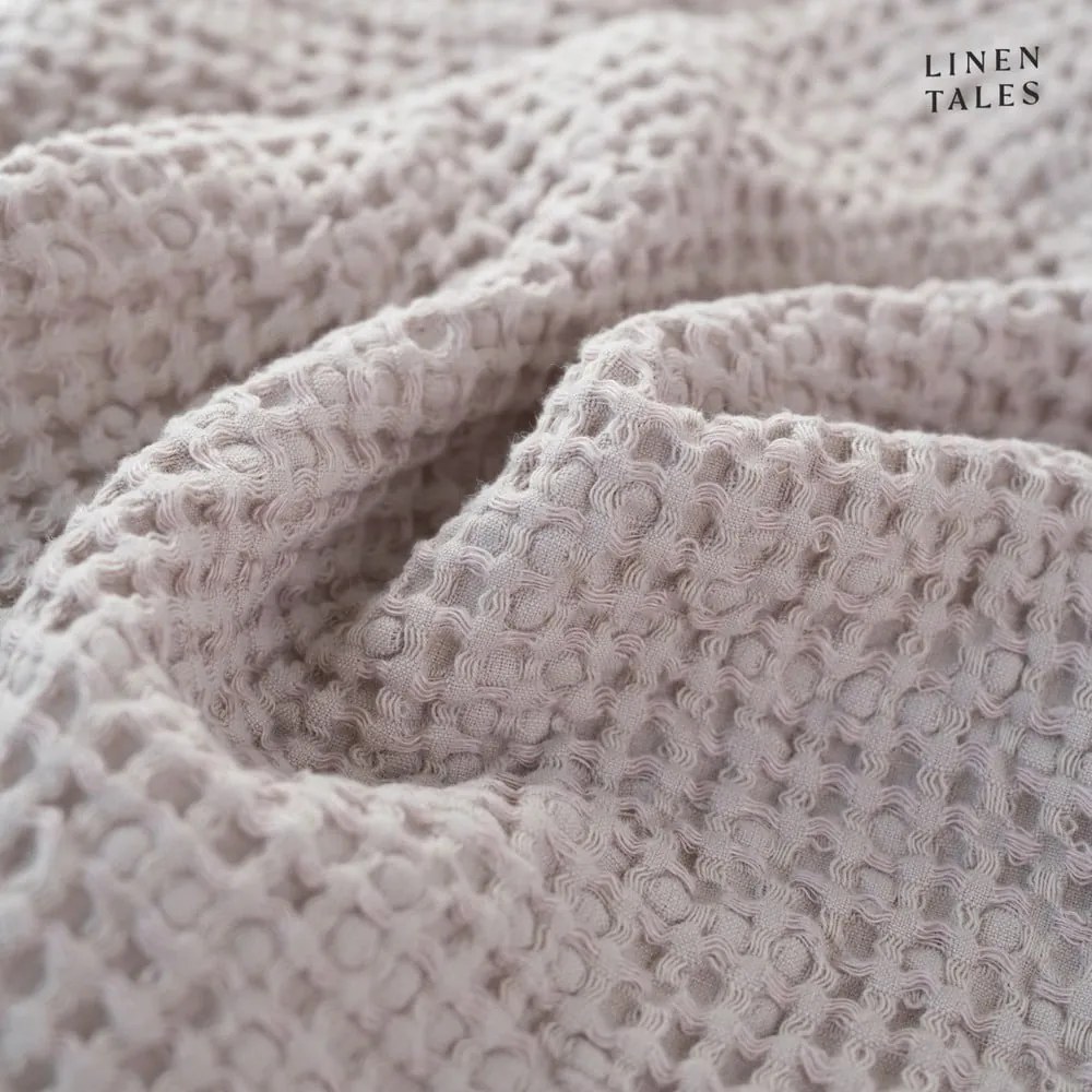 Jasnoróżowe ręczniki zestaw 3 szt. Honeycomb – Linen Tales