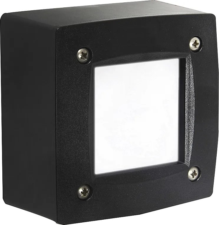 DEVON do wbudowania na zewn?trz, nowoczesny i uniwersalny styl - L.12 cm-kwadrat - Gx53 LED T2 3W - ?ywica - Kselect - ip66 - ?ywica i czer?