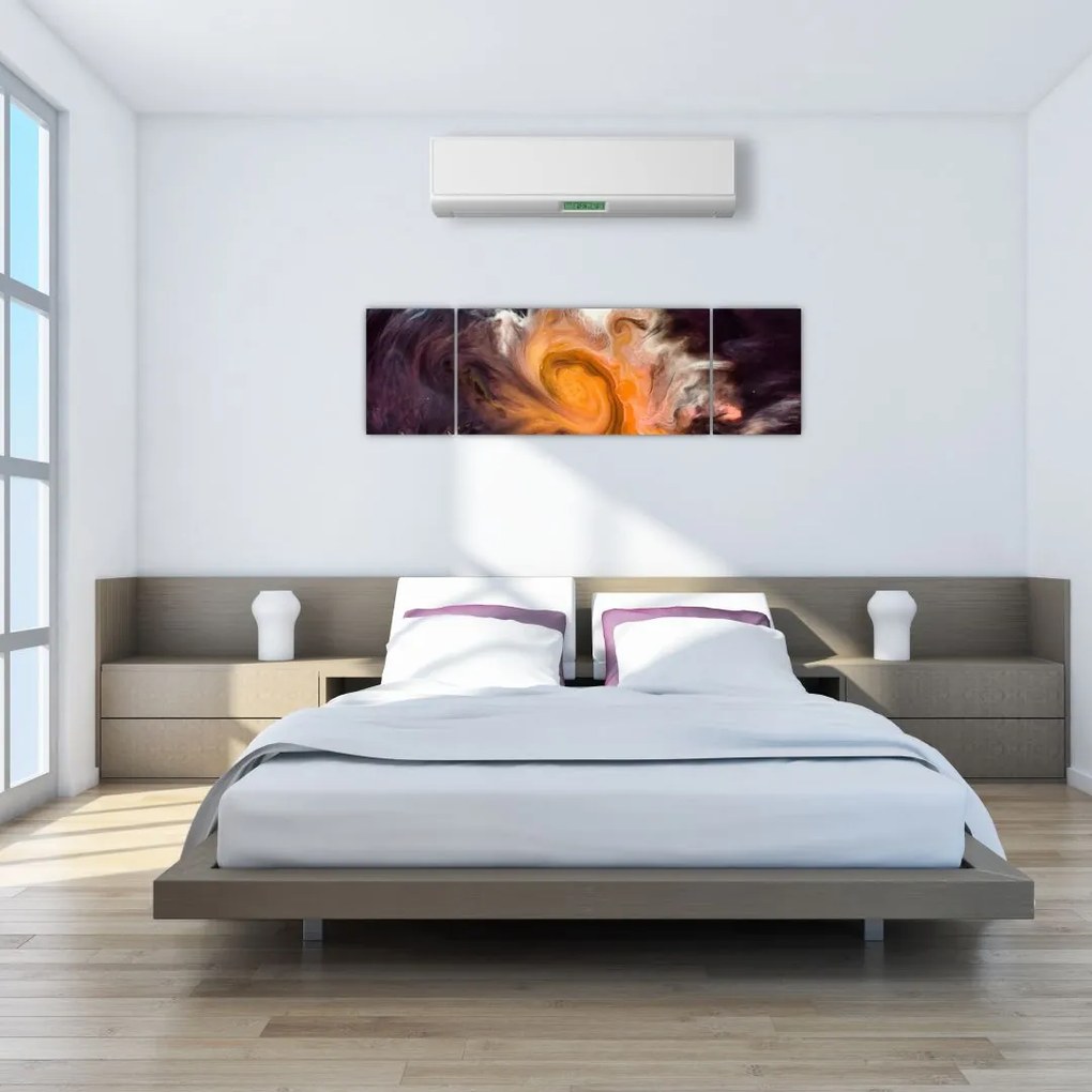 Abstrakcyjny obraz - kosmos (170x50 cm)
