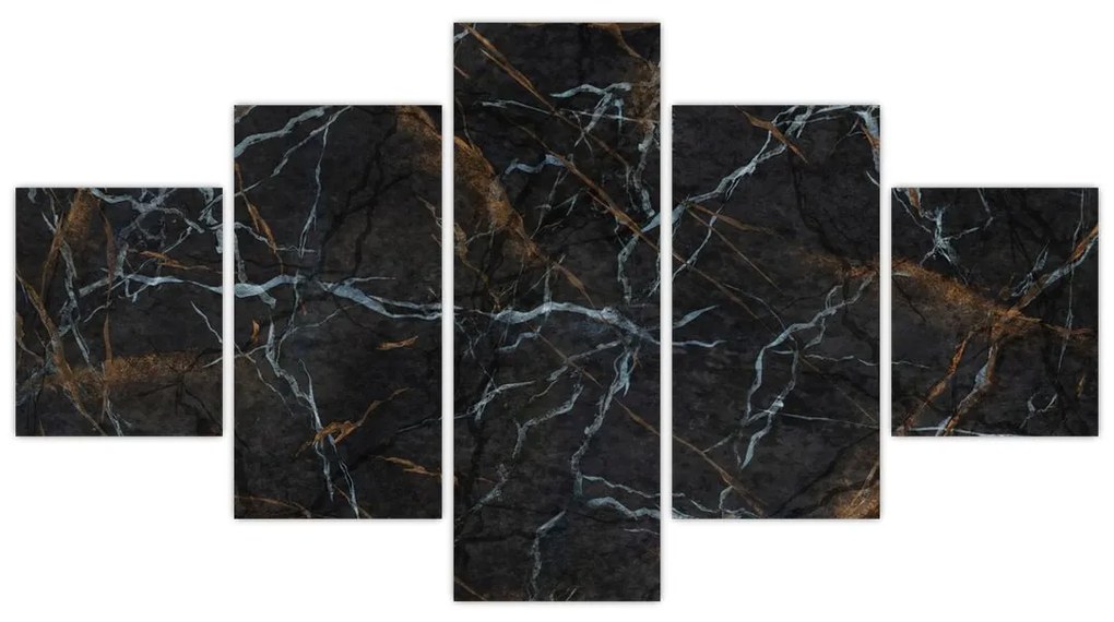 Obraz - Czarny marmur (125x70 cm)