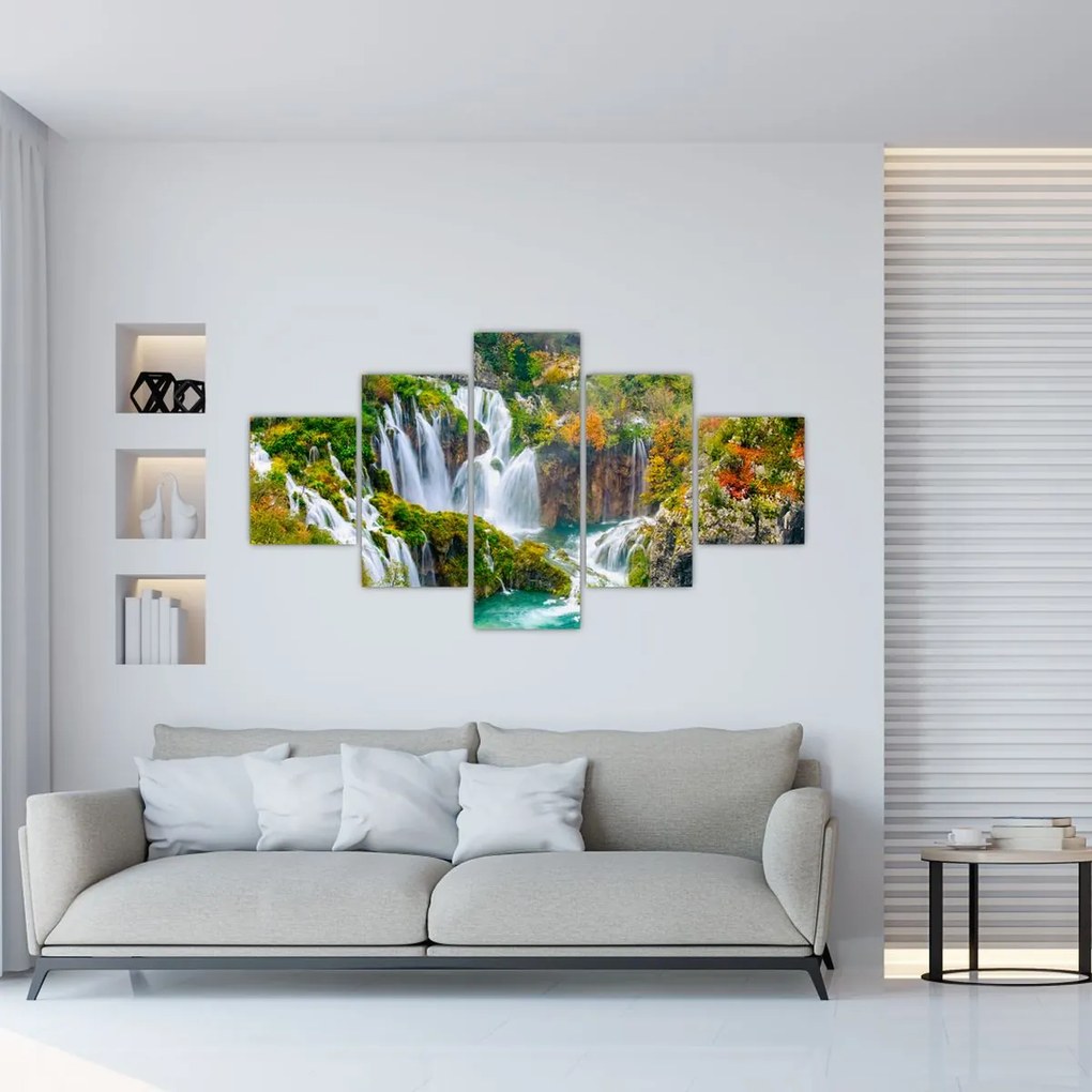 Obraz - Park Narodowy Jezior Plitwickich (125x70 cm)