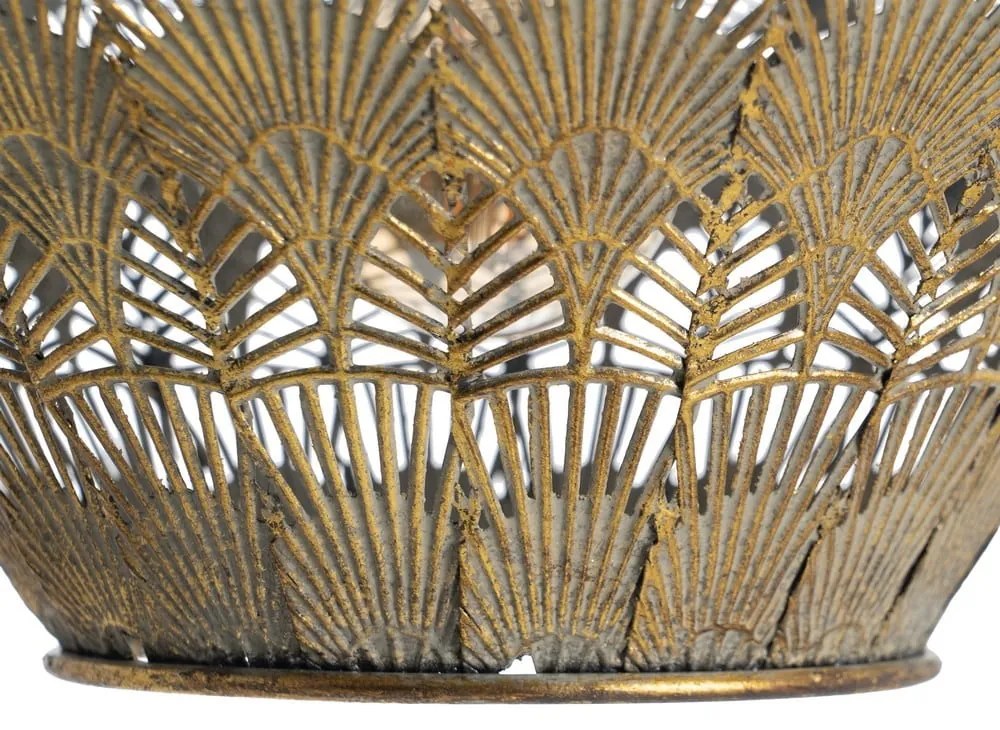 Lampa wisząca w kolorze złota z metalowym kloszem ø 47,5 cm – Ixia