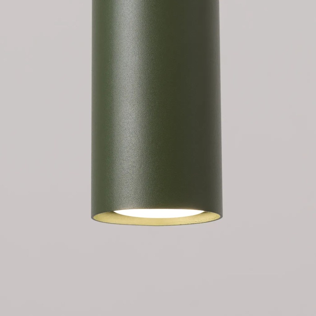 Lampa wisząca LAGOS 2 zielona oliwka SOLLUX LIGHTING
