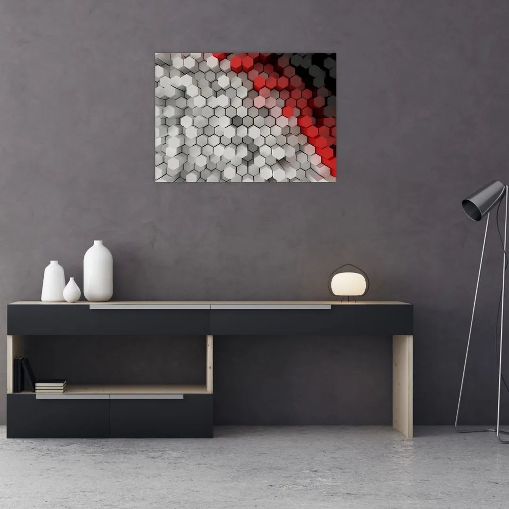 Obraz - sześciokąty 3D (70x50 cm)