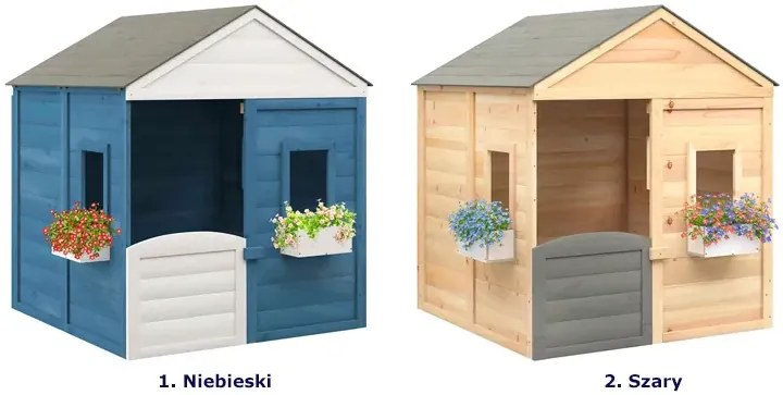 Niebieski domek ogrodowy dla dzieci - Mambis