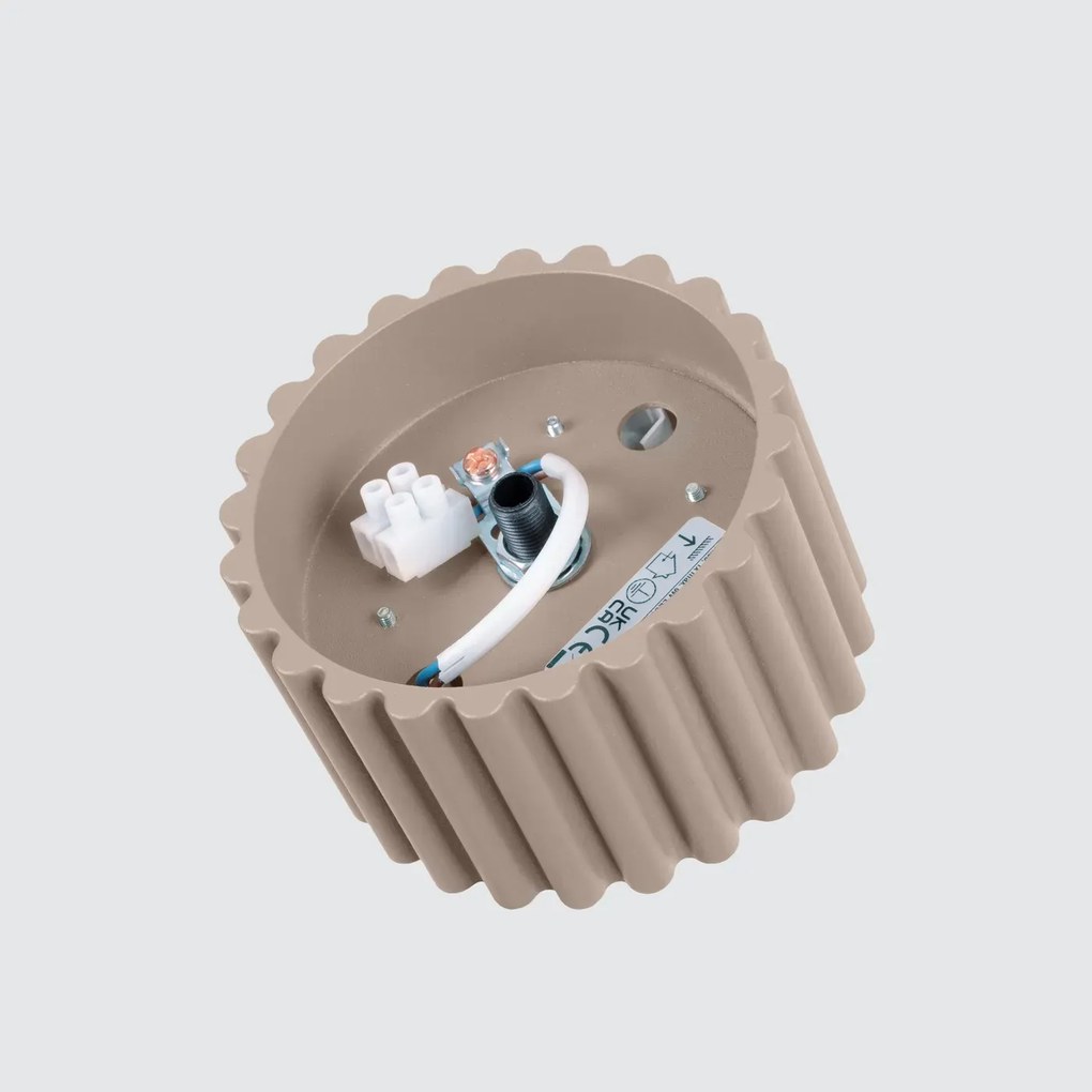 Plafon AURA 1 taupe GX53 ryflowany SOLLUX  LIGHTING