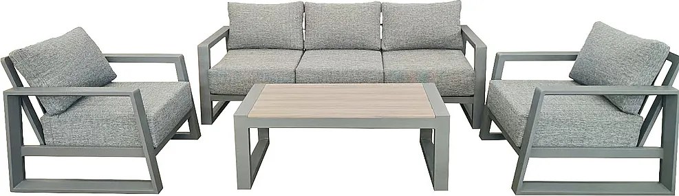 Luksusowy zestaw aluminiowy FLORIDA dla 5 osób