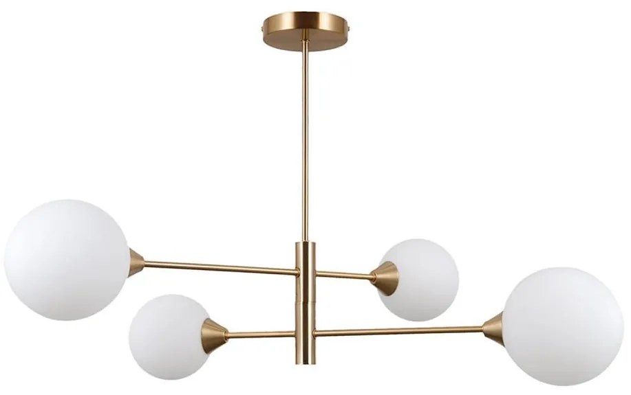 ITALUX PND-55342-4-HB - Lampa sufitowa EVORA 4xG9/5W/230V mosiądz