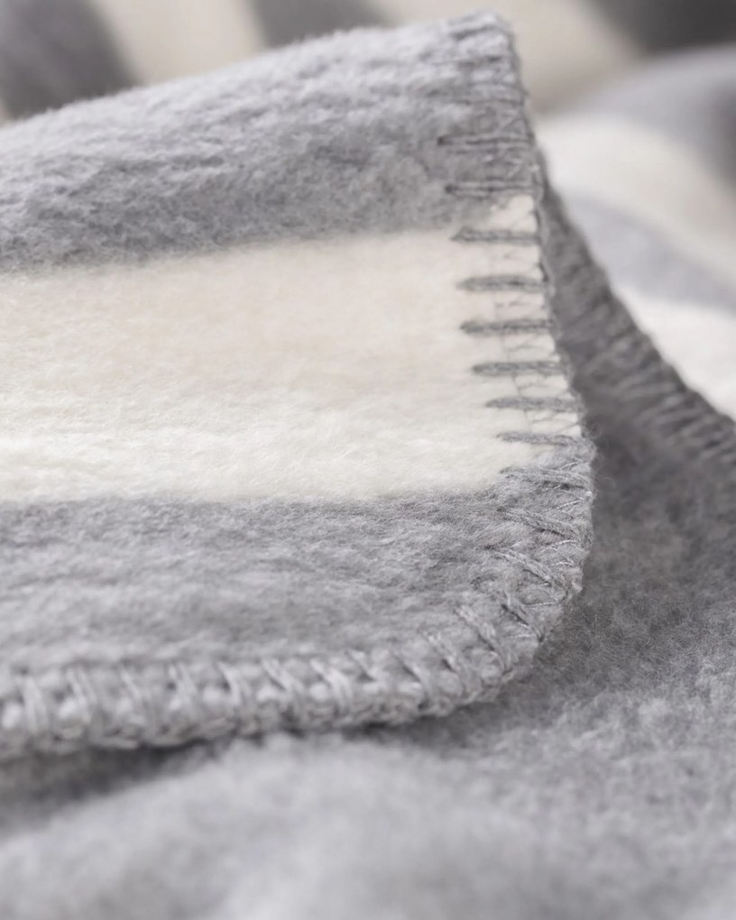 Koc Cosy Home 150x200cm Gray Stripes