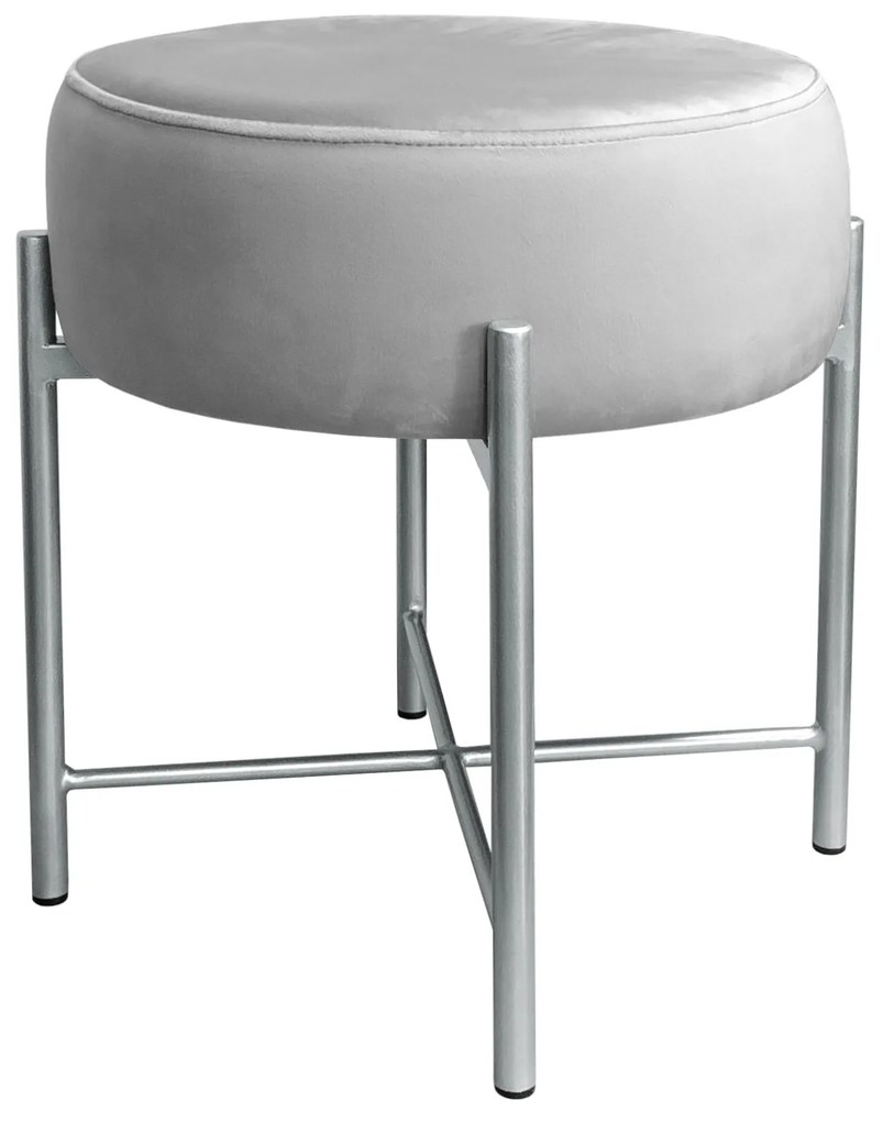 Taboret Pola noga metalowa szara MG39