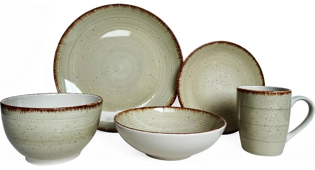 Zestaw obiadowy Spiral Ivory, 30 szt.