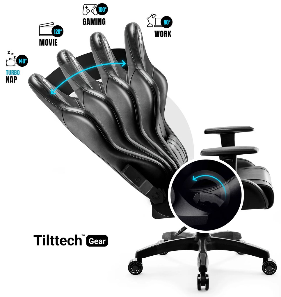 Fotel gamingowy czarny Diablo X-One 2.0 King Size
