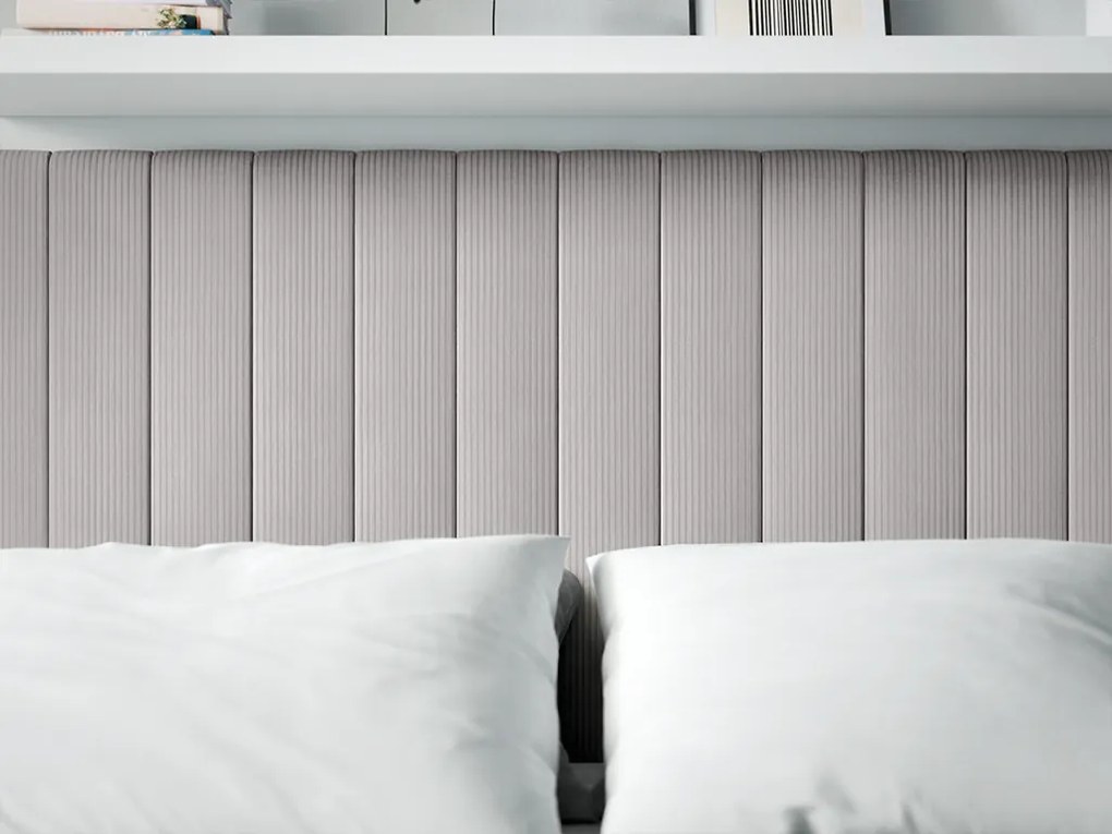 Tapicerowany panel ścienny FRAME LINCOLN 15x90 cm Kolor: Jasnoszary