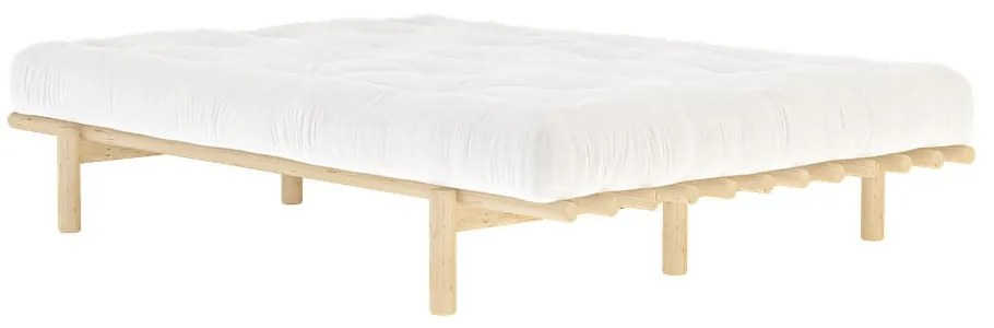 Łóżko dwuosobowe z drewna sosnowego ze stelażem 140x200 cm Pace – Karup Design
