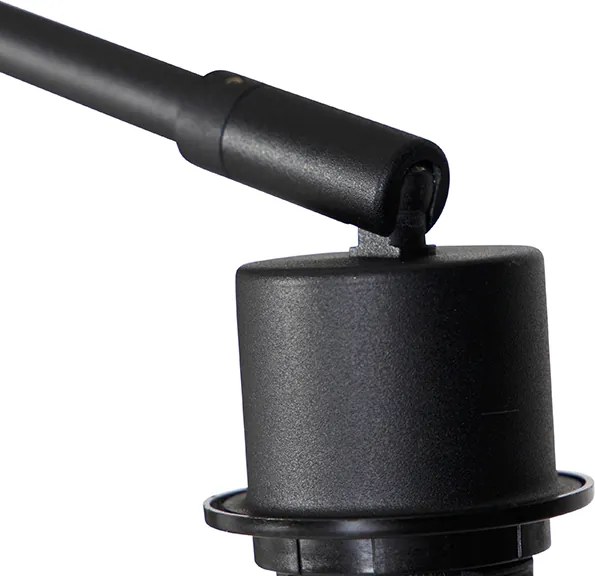 Nowoczesna lampa podłogowa czarna regulowana - Editor