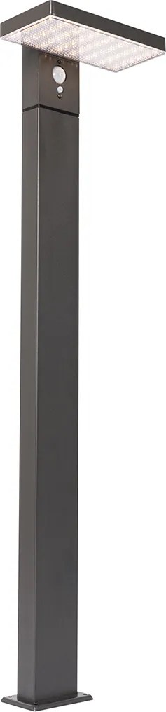 Stojąca lampa ogrodowa ciemnoszara 80 cm z wbudowanym LED i ściemniaczem na energię słoneczną - Sunnie