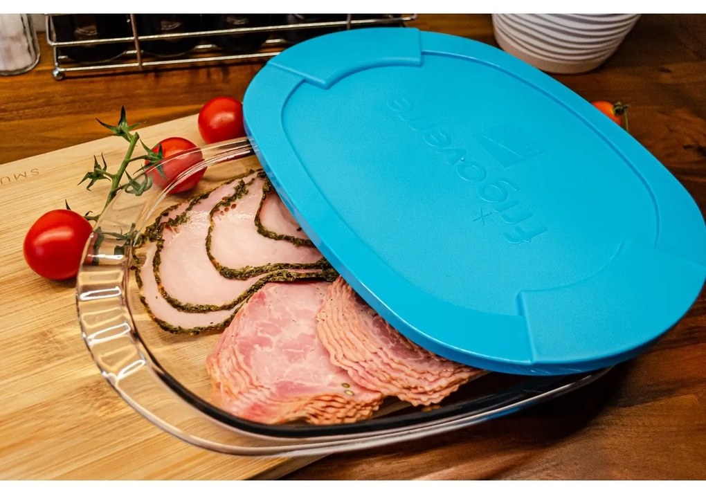 Bormioli Rocco Szklany talerz z pokrywą Basic, 27 cm