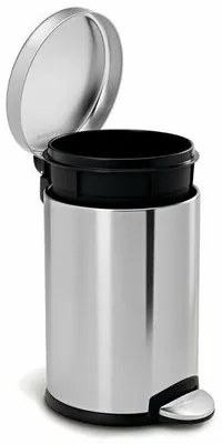 Simplehuman Kosz na śmieci okrągły pedałowy 4,5 l, stal nierdzewna