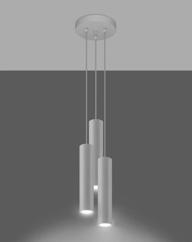 Lampa wisząca LAGOS 3P biała SOLLUX LIGHTING