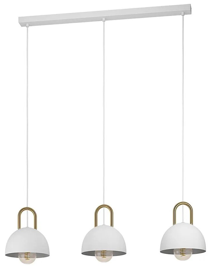 Eglo 99696 - Żyrandol na lince CALMANERA 3xE27/40W/230V biały