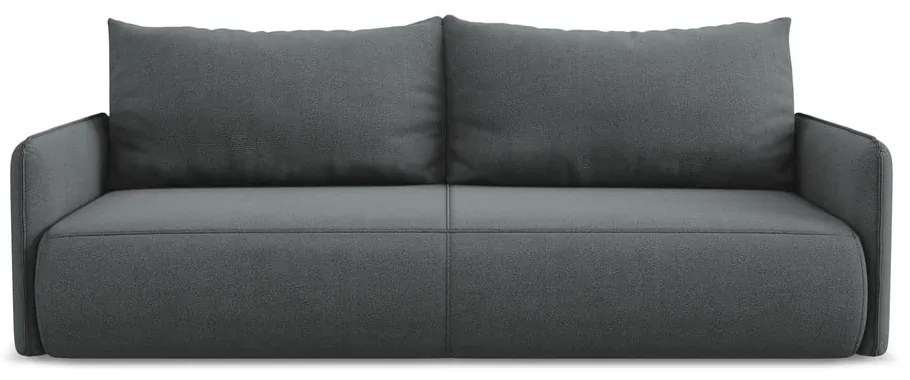 Szara rozkładana/ze schowkiem sofa 216 cm Nanea – Makamii
